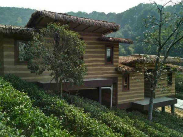 浙江杭州復古民居黃泥抹墻